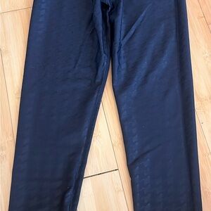 Carbon38 Black Takara Houndstooth High Rise Leggings Size Large